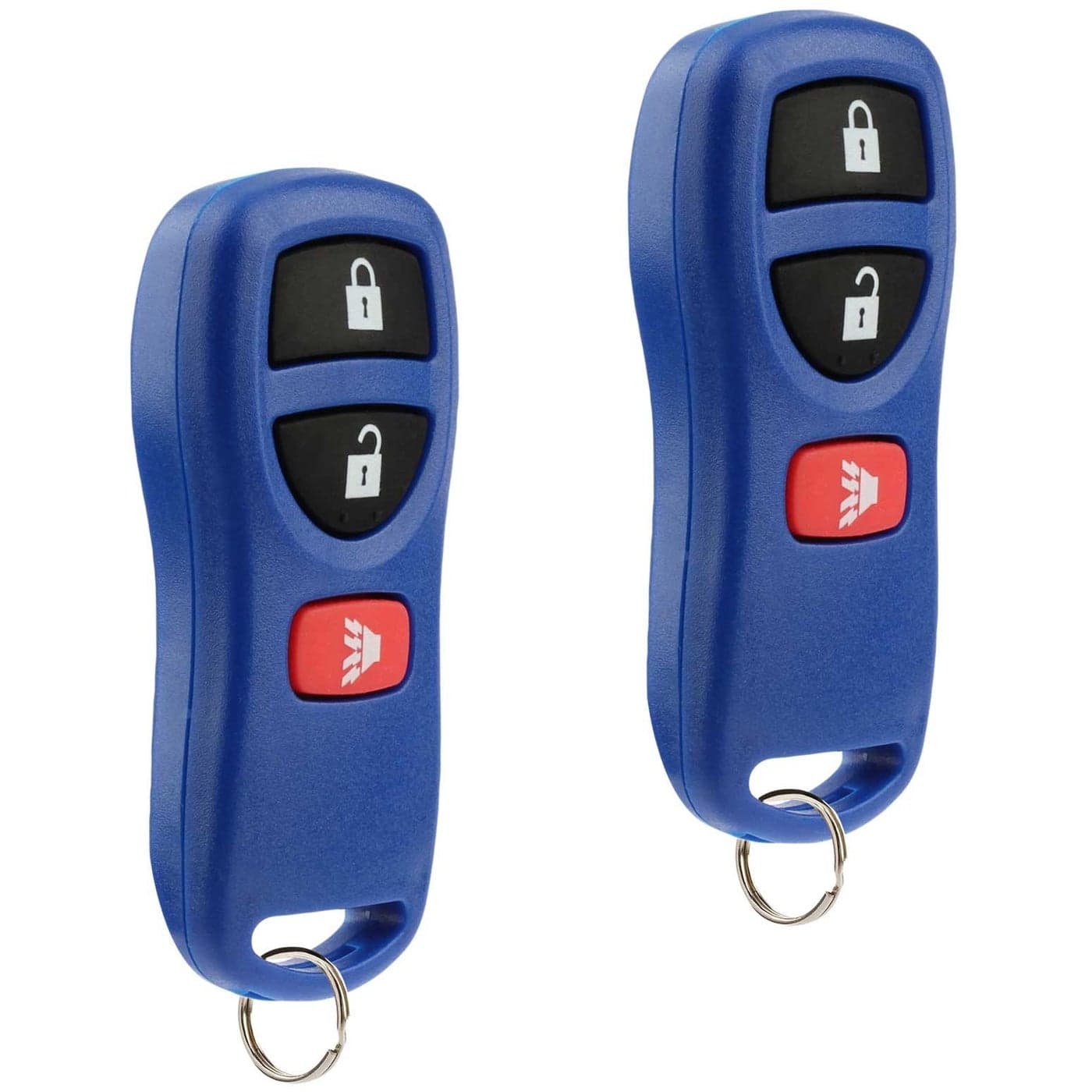 Key Fob Keyless Entry Remote fits Nissan Frontier Armada Murano Pathfinder Quest Sentra Titan Versa XterraInfiniti QX4 FX35 FX45 KBRASTU15 Blue Set of 2