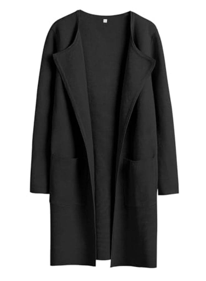 Womens Cardigan Sweater Open Front Knit Long Coatigan Dressy Casual Jacket Coat 2025 Fall Outfits Classy Clothes