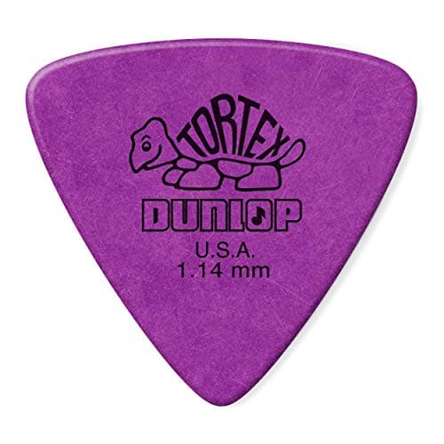 JIM DUNLOP 431P1.14 Tortex® Triangle, Purple, 1.14mm, 6/Player's Pack