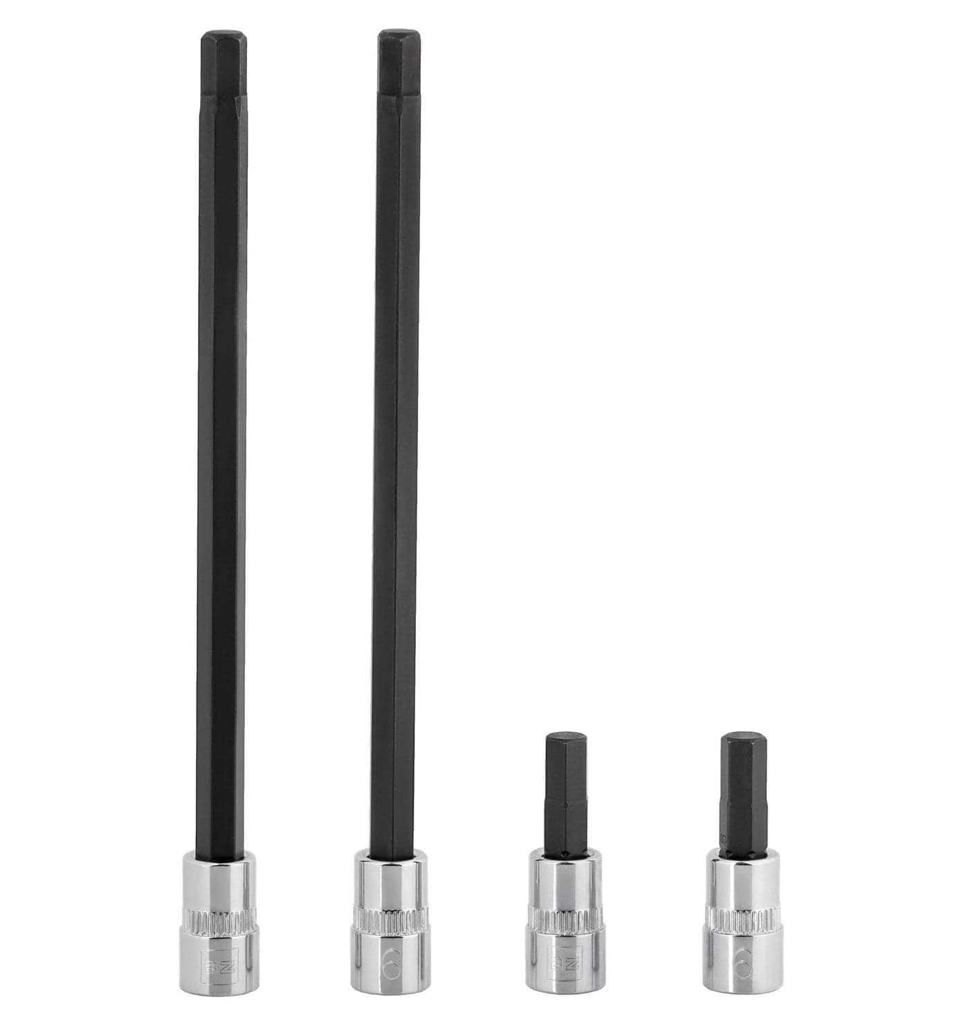 BRAZEN 6mm Hex Bit SocketAllen Driver Four Pack 14 Drive Multi Length