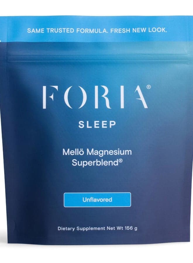mellö Magnesium Supplement Superblend Powder - Magnesium Glycinate with L-Theanine, GABA, and 70 Trace Minerals - Supports Sleep, Relaxation, Balanced Energy - Unflavored, 30 Servings