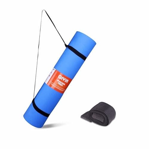 Aivin TREND YOGA MAT for Men & Women, Exercise Mat for Home Workout, Yoga Mat for Women, Gym Exercise Mat (180x60x0.6CM) Blue