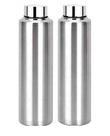Dynore Stainless Steel set of 2 Fridge Bottles