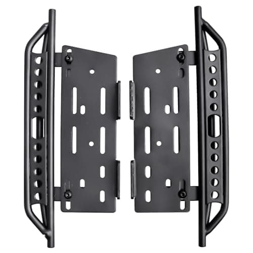 AllinRC RC Car Pedals RC Side Board 2pcs RC Steps Plate Rock Sliders for 110 RC Crawler Axial SCX10 II 90046 Redcat Gen 7