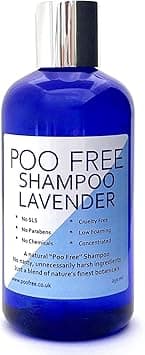 POO FREE Shampoo 99 Natural Aloe Vera Lavender SulfateParabens Free Gentle Concentrated pH 55 For Sensitive Skin 250ml