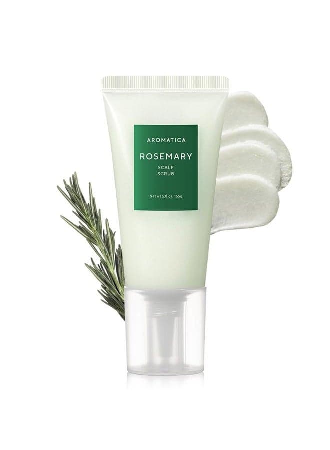 Rosemary Scalp Scrub 5.82oz / 165g, Scalp Treatment, Scalp Exfoliator with Salt Hair Scrub for Oily Scalp, Dandruff, Build Up Remover
