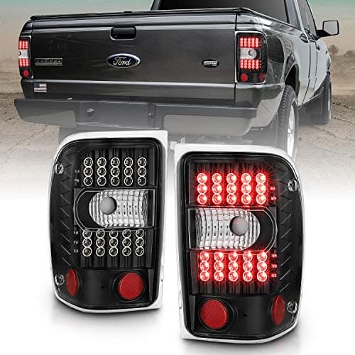 AmeriLite Black LED Replacement Brake Tail Lights For 20012011 Ford Ranger Passenger and Driver Side