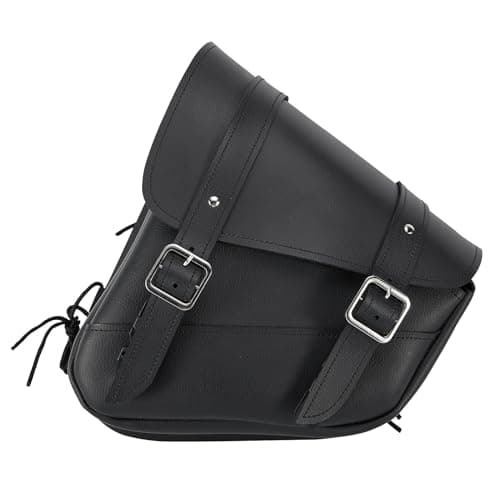 RiderVibe Motorcycle Saddle Bags Synthetic Leather Motorcycle Solo Swing Arm Bag Waterproof