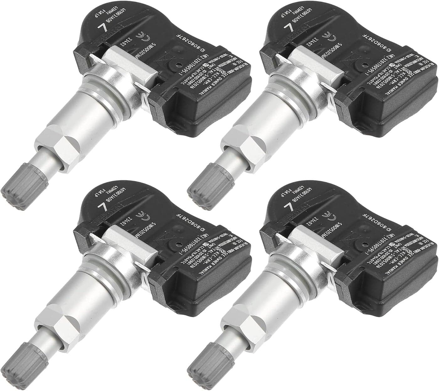 X AUTOHAUX 4pcs Tire Pressure Monitoring System Sensor TPMS 433MHz for Infiniti JX35 Q50 Q60 QX60