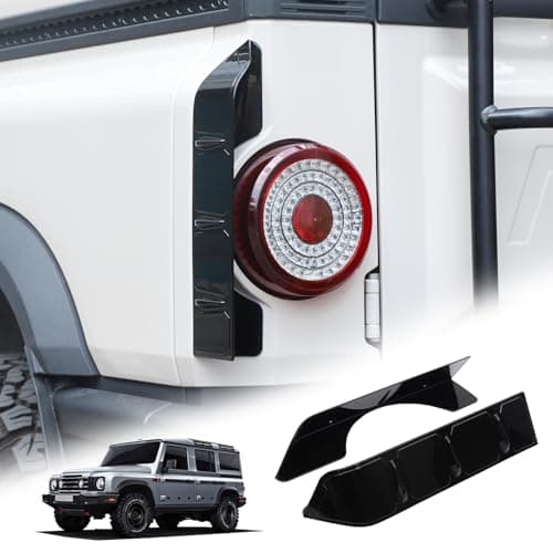 Tumukiw Rear Bumper Diffuser Spoiler Compatible with INEOS Grenadier 2022-2025 Anti-Collision Tail Light Side Spoiler Protector Covers Exterior Accessories
