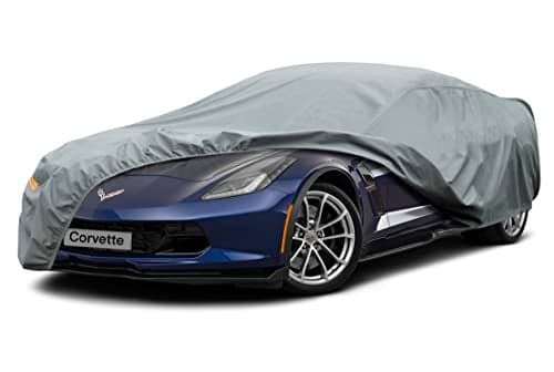 Kayme Heavy Duty Car Cover Custom Fit Chevrolet Chevy Corvette C3 C4 C5 C6 C7 C8 19682025 Coupe Convertible Targa Full Exterior Covers Waterproof All Weather for Automobiles