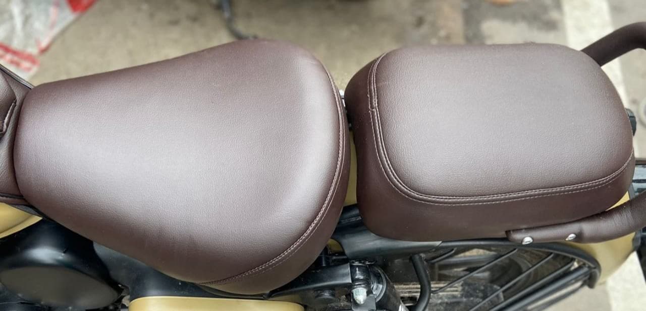 Sahara Seats Compatible with All New Classic 350/ Be Reborn Classic Cushion Seat Cover (Brown)