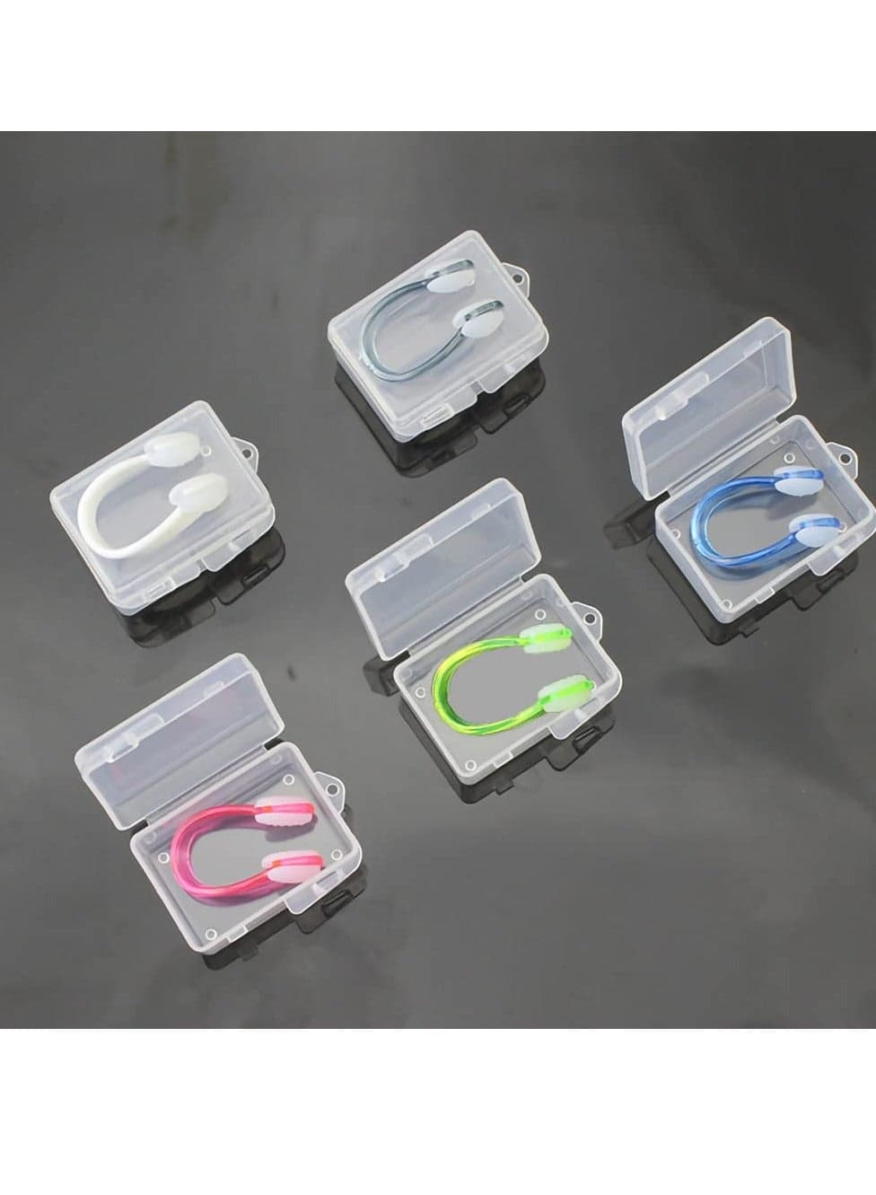 5 Pieces Swimming Nose Clip, Swimming Nose Plug, Waterproof Nose Clip Nose Protector, Training Nose Clip Silica Gel Swim Nose Clip Swim Nose Clip Plug, Protector For Swimming Adult and Kids