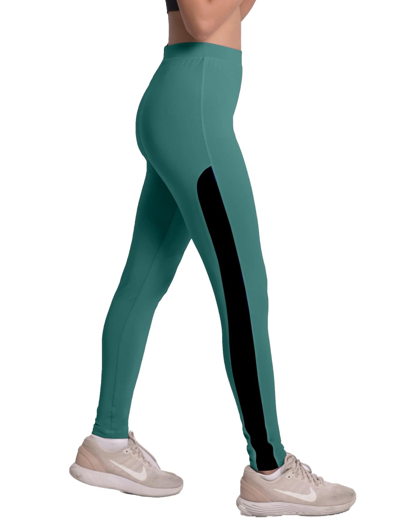 Mehrang Women's Stretch Fit Yoga Mid Rise Pants, Track Pants Stretchable Gym Legging Tights (Large, English Green)