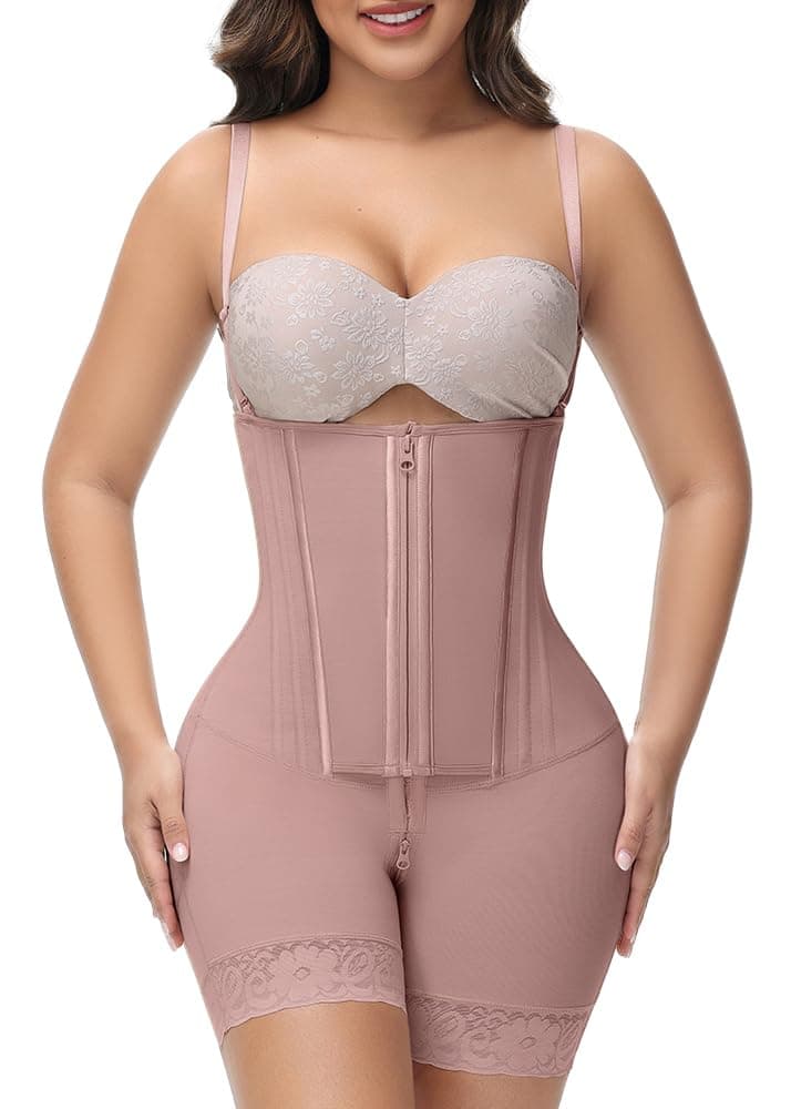 M MYODRESS fajas colombianas moldeadoras stage 3 faja high compression strapless shapewear tummy control body shaper post tummy tuck compression garment waist trainer snatched girdles curvy faja