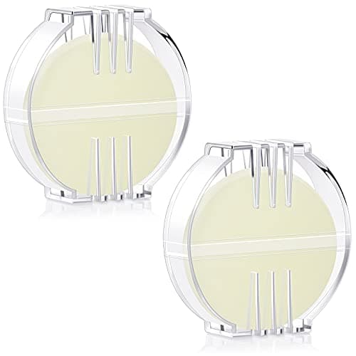 Maitys 2 Pcs Thread Wax Thread Conditioner Beeswax for Hand Sewing Embroidery Beeswax Floss Conditioner for Quilting Sewing Strengthening Line Embroidery Wax ColorlessClear Case