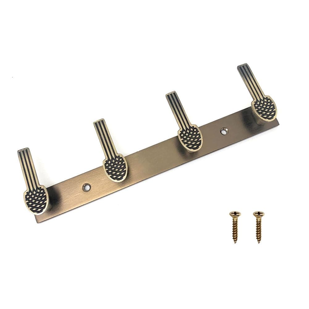 VOLO Wall Mounted Antique 4 pin Wall Hook for organising Home and Offices Color Antique