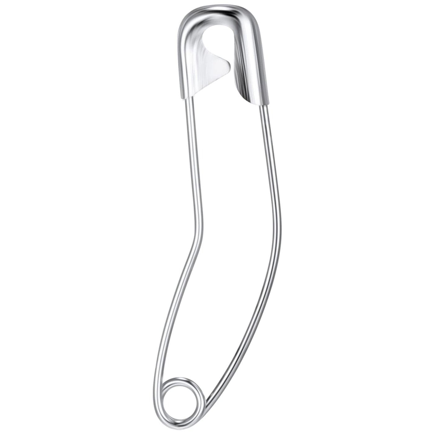 TSHD 100 Pack Curved Safety Pins 15 inch Size 2 for Quilting SewingBasting Pins