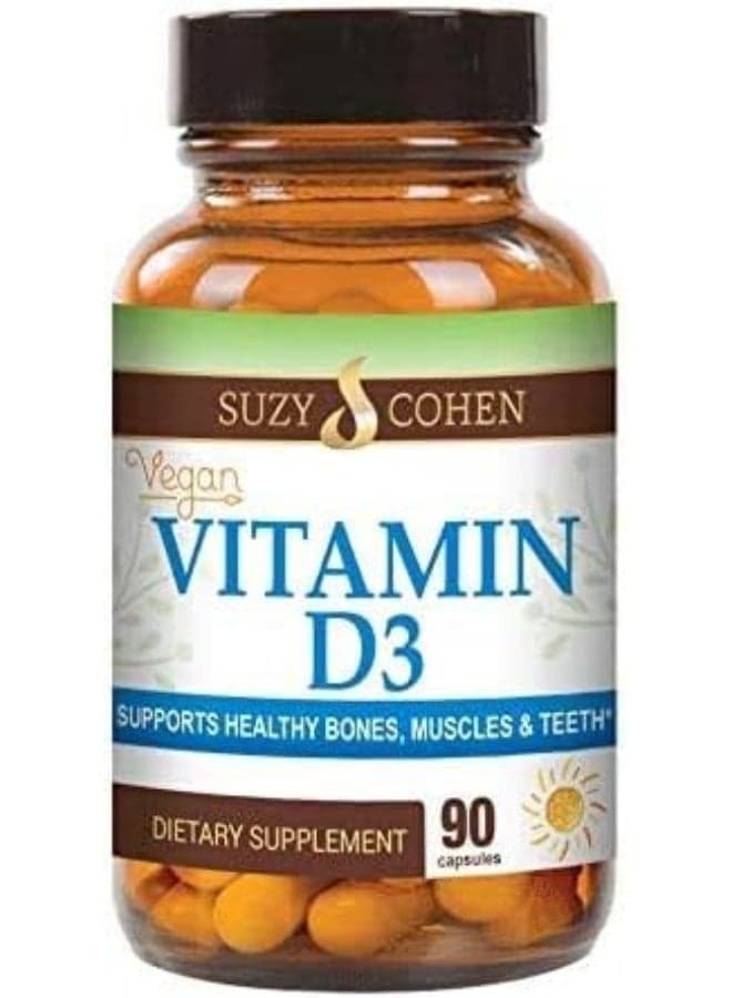 Script Essentials Vegan Vitamin D3 5,000 IU for Healthy Muscle Function, Bone Health, and Immune Support - Non-GMO, Gluten Free and Kosher Certified - 90 Servings