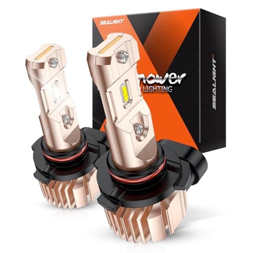 SEALIGHT H10 9145 LED Fog Light Bulbs, 10000LM 600% Brightness 9140 9145 Fog Lights LED Bulbs, Superior Heat Dissipation, DRL Replacement for Cars, Pack of 2