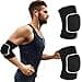 COMNICO Arm Brace Pads Elbow Protector Strap Pair Breathable AntiCollision Sponge Tendonitis Fitness Volleyball Basketball Tennis Golfers Knee Support Band for Kids Men Women ElderlyBlack with white edges