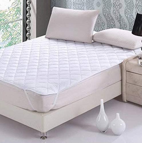 Jaipur Linen Cotton 100TC Mattress Protector Queen_White