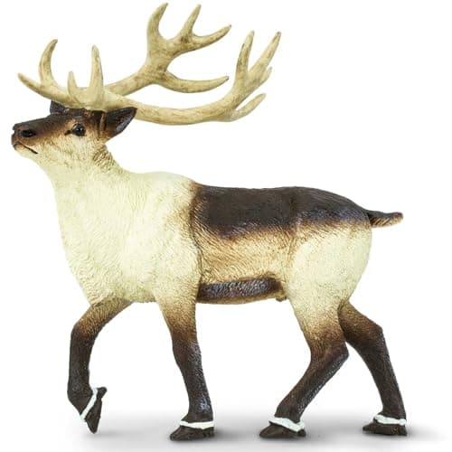 Safari Ltd Reindeer Figurine Lifelike 375 Arctic Animal Figure Educational Toy for Boys Girls and Kids Ages 3