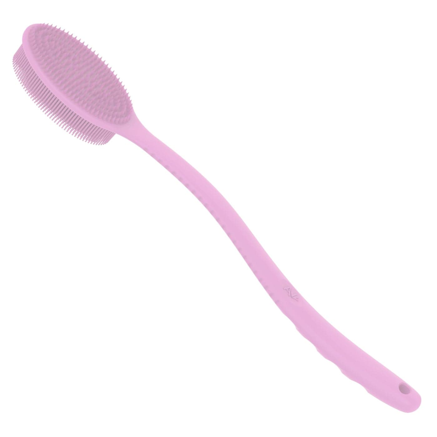 Avilana Back Scrubber for Shower19 inch Silicone Body Scrubber with Handle Shower Back Scrubber for Men and Women Back Brush for Shower Loofah with Handle Shower Brush