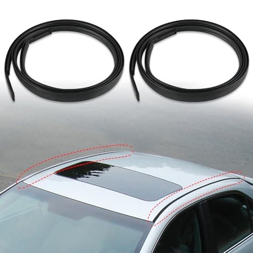 JDMON Roof Drip Molding Strips Weatherstrip Compatible with Toyota Camry 2007 2008 2009 2010 2011, Replace 75555-06030 75556-06030, Left and Right, 2 PCS