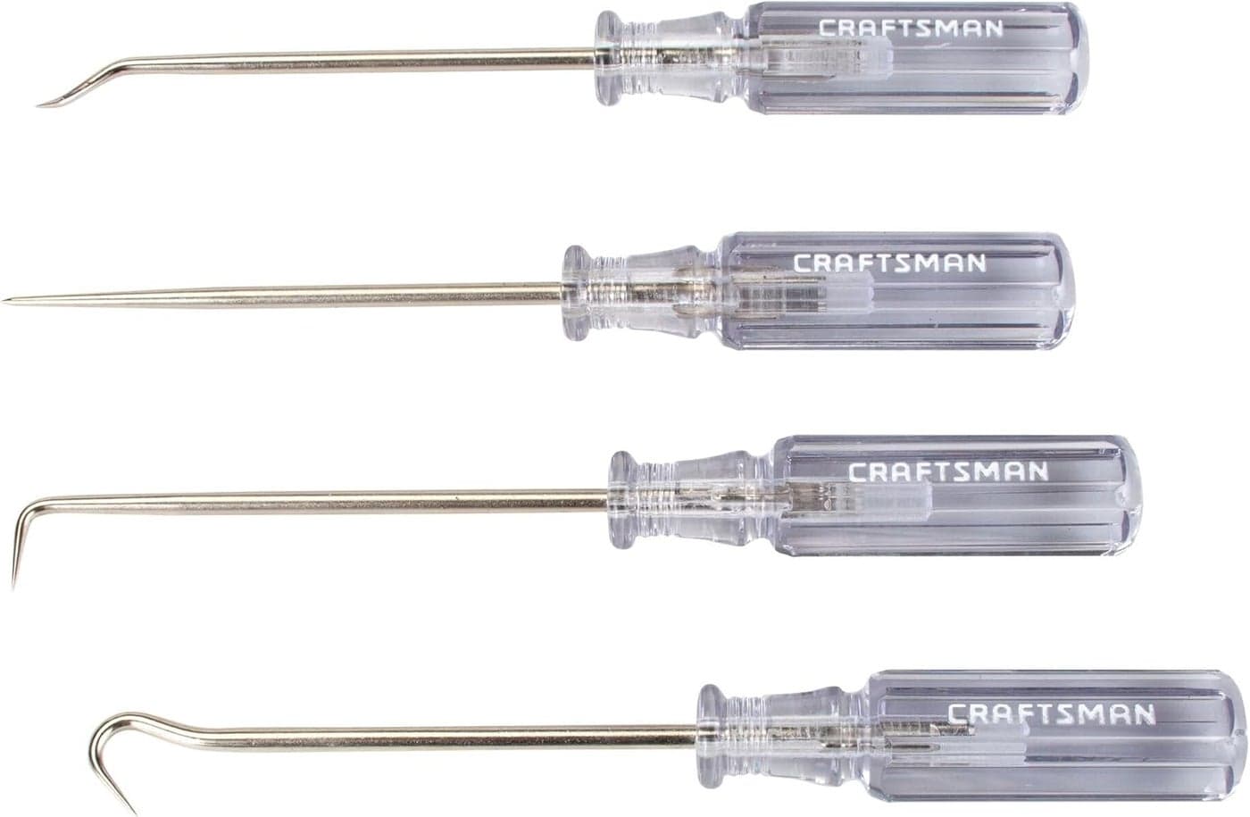 CRAFTSMAN Screwdriver Set Pick Hook Acetate Handle 4 Piece CMHT65048