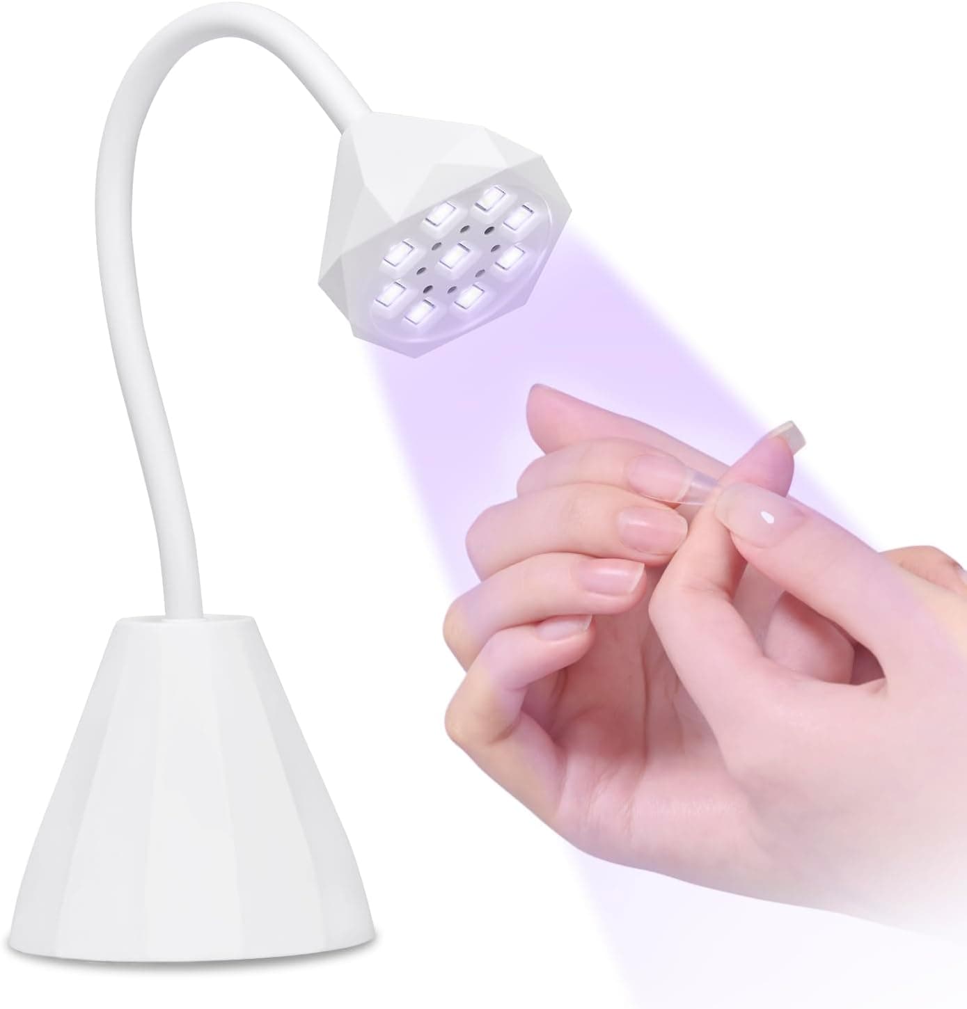 GAOY Omin-Cure Nail Lamp, Rechargeable UV Light for Gel Nails, Cordless, Salon Manicure and DIY at Home