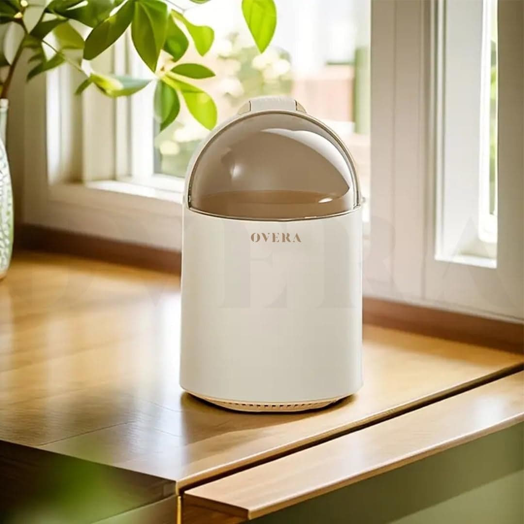 overa Stylish dustbin for kitchen, mini dustbin for kitchen sink waste,Child-Proof Diaper Trash Can, Modern Sleek Design, Easy to Use & Clean, No Special Bag Required, Small Dustbin. (Small)
