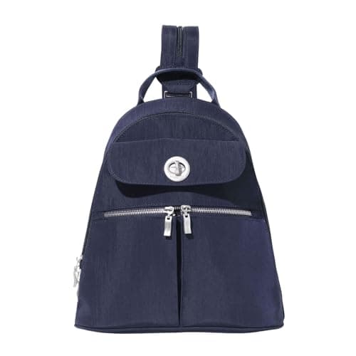 Baggallini Naples Convertible Backpack - Travel Sling Crossbody - 12" Nylon Handbag w/RFID & Padded Tablet Sleeve