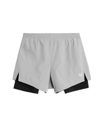 TEGO Men’s Pacer 5” Lined Shorts | Lightweight Gym & Running Shorts with Inner Compression Liner | Anti-Chafe, Quick-Dry | 2-in-1 Workout Shorts