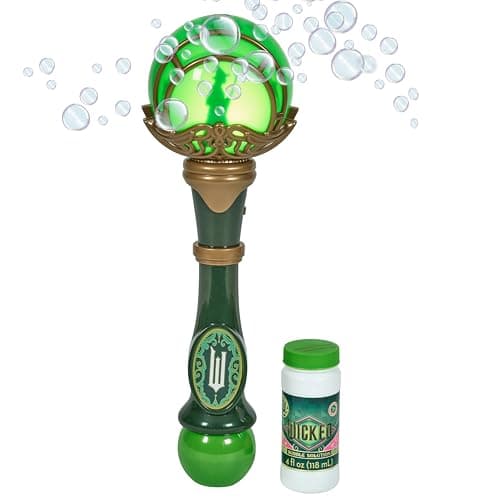 Wicked Elphaba Light and Sound Musical Bubble Wand Includes Bubble Solution