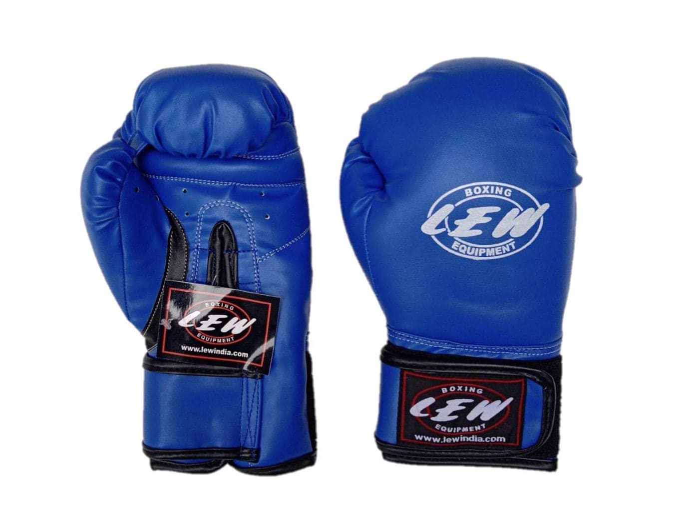 LEW Boys Flock Filled Training Boxing Gloves -Junior/Synthetic Leather. Ideal for Beginners and Children
