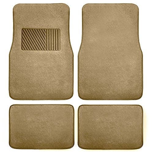 FH Group Car Floor Mats - Carpet Floor Mats for Cars, Universal Fit Automotive Floor Mats, All Purpose Car Floor Mats, Carpet Protector Mat for Most Sedan, SUV, Truck Floor Mats Black