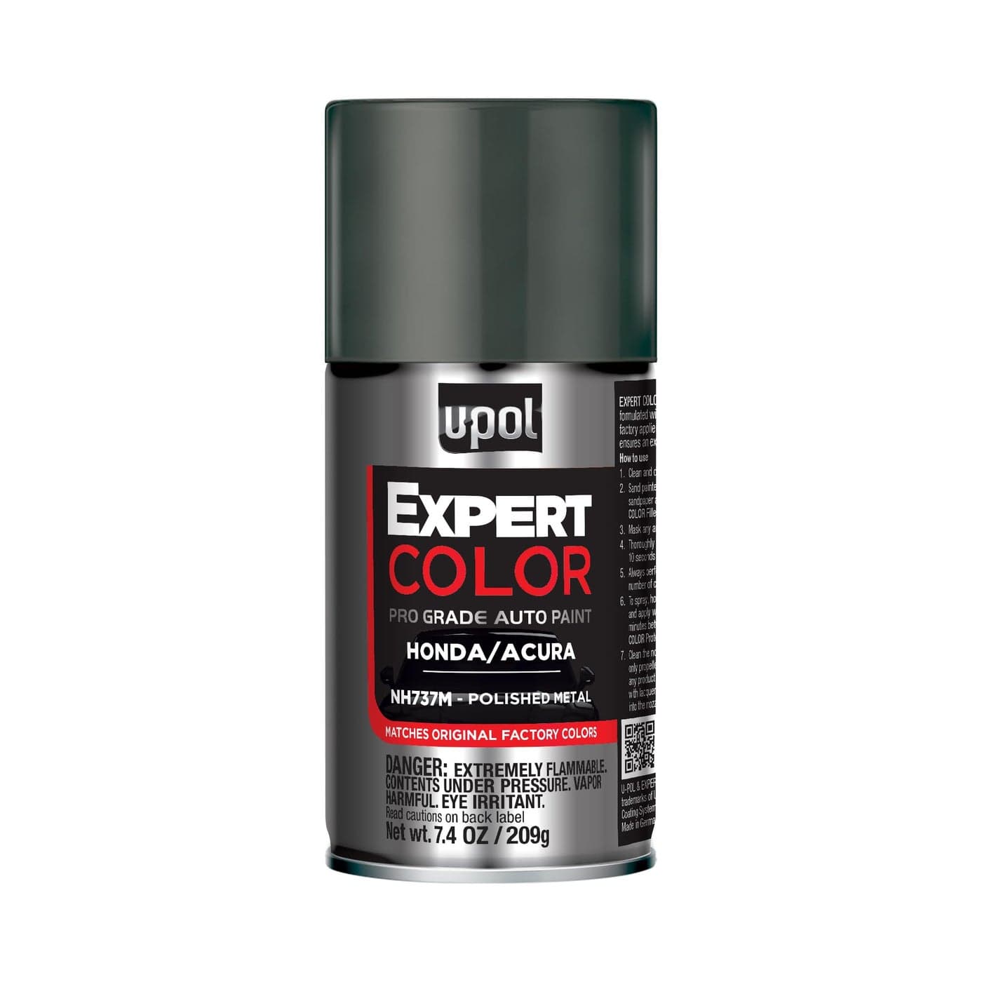 UPOL Expert Color for HondaAcura NH737M Automotive Spray Paint Professional Grade LongLasting EasytoUse Polished Metal