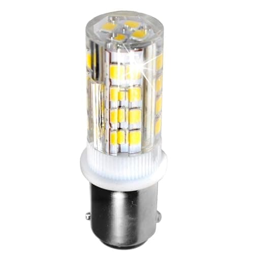 HQRP Dual Contact Bayonet Base Ba15d LED Bulb, Cool White 6300-7000K 32 LEDs SMD 12-24 Volt DC, Navigation and Anchor Light, Interior RV Camper Marine Boat Trailer Lights