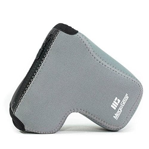 MegaGear MG1010 Ultra Light Neoprene Camera Case compatible with Sony Alpha A6400, A6500 (up to 16-70mm lens) - Gray