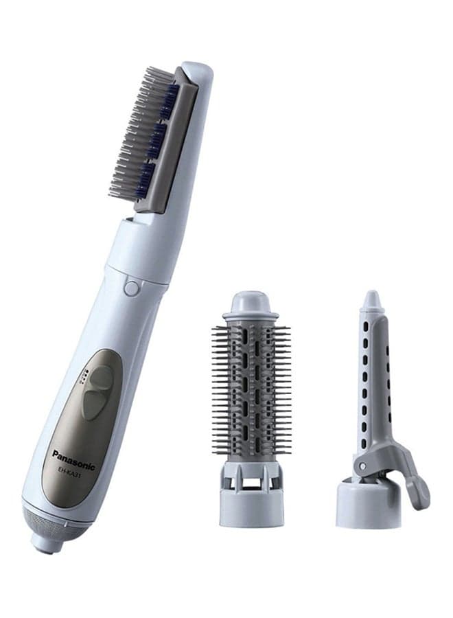 Hair Styler With 3 Attachments White 195x48x48mm