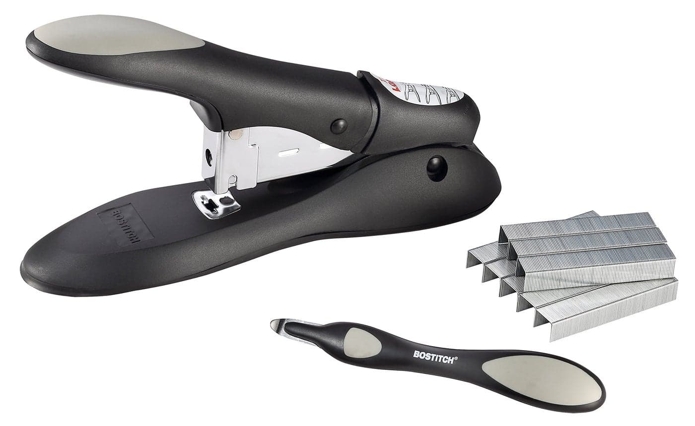 Bostitch Office Personal Heavy Duty NoJam Stapler Value Kit 60 Sheets Includes PushStyle Staple Remover Black PHD60R