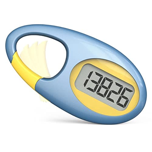 Simple 3D Step Counter, Walking Pedometer, Steps Tracker with Neck Lanyard/Carabiner for Men Women Teens Adults Seniors(Blue)