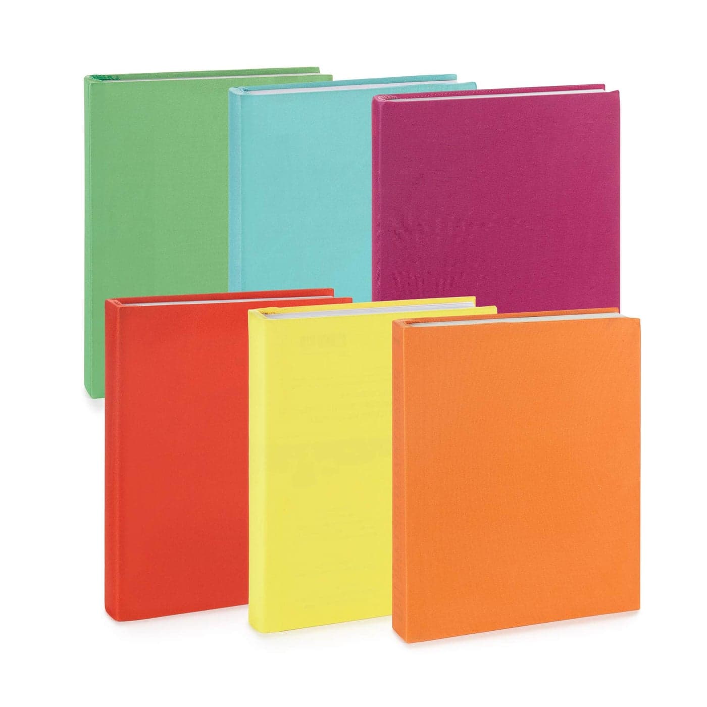 Blue Summit Supplies 6 Stretchable Book Covers, Colorful Book Covers for Classroom Textbook Protection and Care, Assorted Colors, for 11" by 11" Books, 6 Pack