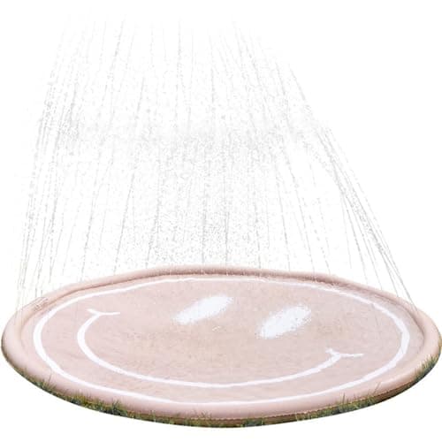 Bouncee Splash Pad Sprinkler for Kids 68 Outside Mini Pool for Baby and Toddler Splash Pad for Toddlers Splash Pad for Kids Ages 48 Inflatable Outdoor Toys for Toddlers Water Toys