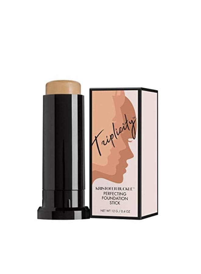 KRISTOFER BUCKLE Triplicity Perfecting Foundation Stick 04 oz Primes Skin Provides Buildable Coverage Has A SoftFocus Effect Tan
