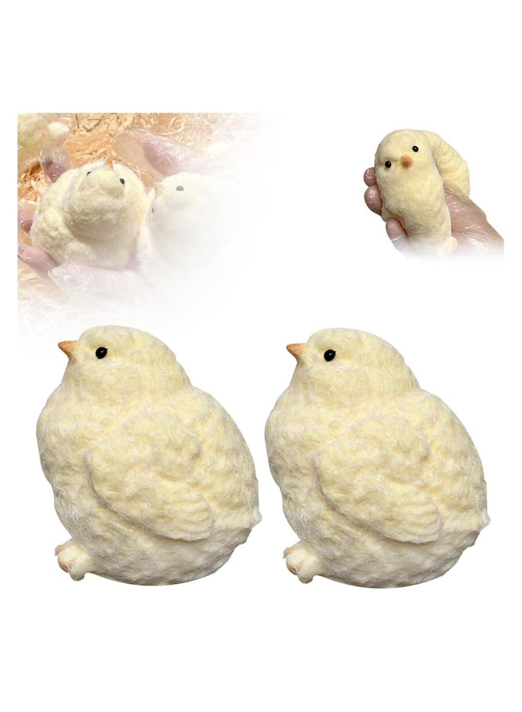 Squeeze Toys for Stress Relief, 2Pcs Soft Fidget Toys Animals Kawaii Squishies for Adults Kids, Stress Balls Relief Anxiety Toys for Kids Gifts