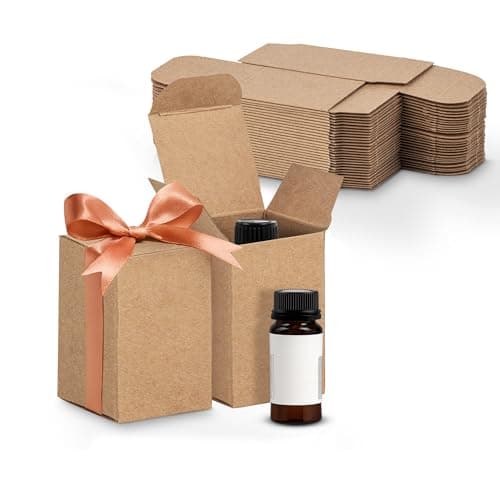 MT Products Tuck Top Kraft Paperboard Small Gift Box 2" x 2" x 3" - Gift Boxes with Lids - Pack of 30