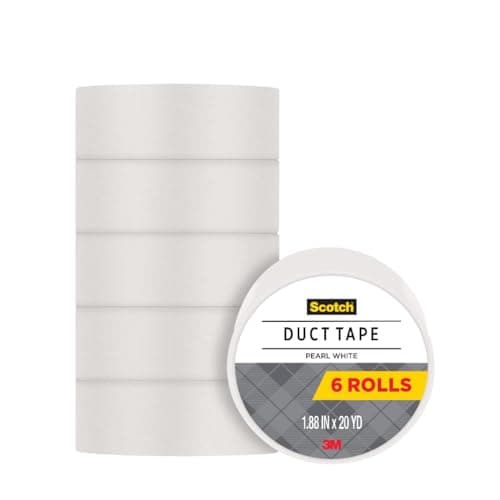 Scotch Duct Tape188 in x 20 yd Craft and Project Tape White 6Pack