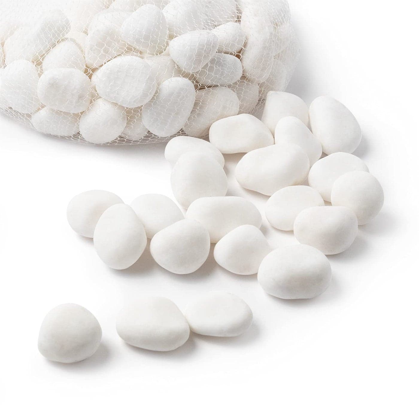 Royal Imports 5LB Decorative Stones River Pebbles Painting Rocks for Fish Aquariums Plant Gravel Landscaping Home Decor Natural Large White